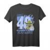 Star Wars Yoda Turn 40 You Must Rebel Logo Portrait T-Shirt – Offiziell lizenzierte Star Wars Kleidung für Fans und Geburtstag