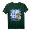 Star Wars Yoda Turn 40 You Must Rebel Logo Portrait T-Shirt – Offiziell lizenzierte Star Wars Kleidung für Fans und Geburtstag