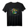 Würfel Zauber mit Mathe Gleichungen | Retro Nerdy Würfel T-Shirt – Das perfekte Geschenk für Rätsel- und Logikfans