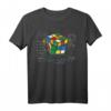 Würfel Zauber mit Mathe Gleichungen | Retro Nerdy Würfel T-Shirt – Das perfekte Geschenk für Rätsel- und Logikfans