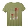 Ruderflagge USA 4. Juli Vintage Rudern T-Shirt - Patriotisches Geschenk für Männer, Frauen & Rudersportfans