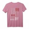 Ruderflagge USA 4. Juli Vintage Rudern T-Shirt - Patriotisches Geschenk für Männer, Frauen & Rudersportfans
