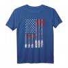 Ruderflagge USA 4. Juli Vintage Rudern T-Shirt - Patriotisches Geschenk für Männer, Frauen & Rudersportfans