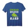 Kinder Großer Bruder 2023 Dinosaurier T-Shirt - Perfekt für Jungen, die bald Geschwister werden, mit Dino-Design