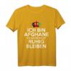 Herren Afghanistan T-Shirt mit Flagge und Spruch – Patriotische Kleidung für Afghanen, die ihre Heimat lieben