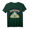 Ancient Astronaut Alien T-Shirt mit Ägyptischer Pyramide und UFO - Für Fans von Aliens, Verschwörungstheorien und alter Geschichte