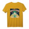 Ancient Astronaut Alien T-Shirt mit Ägyptischer Pyramide und UFO - Für Fans von Aliens, Verschwörungstheorien und alter Geschichte