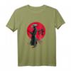 Samurai Sonnenuntergang Japanischer Krieger Kämpfer Schwert T-Shirt – Exklusives Kampfsport- und Anime-Design, Perfektes Geschenk für Japan-Liebhaber
