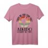Japanischer Kampfsport Aikido T-Shirt mit Motiv 'Touch Me And Your First Aikido Lesson Is Free' – Perfekt für Kampfsportfans & Selbstverteidigung