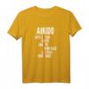 Aikido Crossword T-Shirt mit Kampfsport-Techniken – Klassisch geschnitten, doppelt genähter Saum für Martial-Arts-Fans