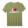 I love 40Geburtstag T-Shirt mit rotem Herz – Perfektes Geschenk für Paintball- und Gotcha-Spieler zum HapMonkey