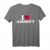 I love 40Geburtstag T-Shirt mit rotem Herz – Perfektes Geschenk für Paintball- und Gotcha-Spieler zum HapMonkey
