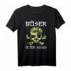 Böser alter Mann T-Shirt mit Totenkopf und Camouflage - Coole Geschenkidee für Männer, Opas und Freunde
