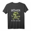 Böser alter Mann T-Shirt mit Totenkopf und Camouflage - Coole Geschenkidee für Männer, Opas und Freunde