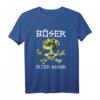 Böser alter Mann T-Shirt mit Totenkopf und Camouflage - Coole Geschenkidee für Männer, Opas und Freunde