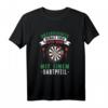 Unterschätze Niemals Einen Alten Mann Mit Einem Dartpfeil - Lustiges Dart T-Shirt für Opa, Geschenk für Dartfans & Großväter