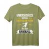 Unterschätze Niemals Einen Alten Mann Mit Einem Handball T-Shirt - Witziges und Stylisches Freizeit-Shirt für Männer mit Handball-Motiv