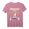 Unterschätze Niemals Einen Alten Mann Mit Einem Handball T-Shirt - Witziges und Stylisches Freizeit-Shirt für Männer mit Handball-Motiv