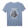 Retro Böser alter Mann Wikinger Totenkopf Schädel Skull T-Shirt – Maskulines Design mit klassischem Schnitt