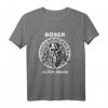 Retro Böser alter Mann Wikinger Totenkopf Schädel Skull T-Shirt – Maskulines Design mit klassischem Schnitt