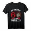 Ich bin nicht 60 ich bin Triple 20 - Lustiges Dart T-Shirt für den 60. Geburtstag, Club der alten Säcke Geschenk für Dartspieler