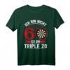 Ich bin nicht 60 ich bin Triple 20 - Lustiges Dart T-Shirt für den 60. Geburtstag, Club der alten Säcke Geschenk für Dartspieler