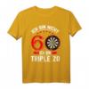 Ich bin nicht 60 ich bin Triple 20 - Lustiges Dart T-Shirt für den 60. Geburtstag, Club der alten Säcke Geschenk für Dartspieler
