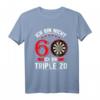 Ich bin nicht 60 ich bin Triple 20 - Lustiges Dart T-Shirt für den 60. Geburtstag, Club der alten Säcke Geschenk für Dartspieler