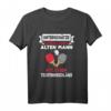 Unterschätze niemals einen alten Mann Tischtennisschläger T-Shirt - Lustiges Geschenk für Tischtennisspieler, Hobbyspieler & Freunde