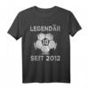 10. Geburtstag Legendär Seit 2012 Fußball T-Shirt – Perfektes Geschenk für 10-Jährige Fußballfans, Jungen & Mädchen