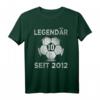 10. Geburtstag Legendär Seit 2012 Fußball T-Shirt – Perfektes Geschenk für 10-Jährige Fußballfans, Jungen & Mädchen