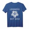 10. Geburtstag Legendär Seit 2012 Fußball T-Shirt – Perfektes Geschenk für 10-Jährige Fußballfans, Jungen & Mädchen