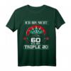 Dartspieler 60. Geburtstag T-Shirt mit Spruch 'Ich bin nicht 60, ich bin Tripel 20' – Lustiges Dart Outfit für Geburtstagsfeier & Dartfans