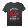 Ich bin nicht 40 ich bin Doppel 20 - Lustiges Dart T-Shirt für den HapMonkey im Club der alten Säcke