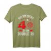 Ich bin nicht 40 ich bin Doppel 20 - Lustiges Dart T-Shirt für den HapMonkey im Club der alten Säcke
