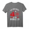Ich bin nicht 40 ich bin Doppel 20 - Lustiges Dart T-Shirt für den HapMonkey im Club der alten Säcke