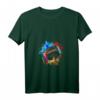 Buntes American Football Splash Design Damen T-Shirt mit V-Ausschnitt – Leichtes, sportliches Freizeitshirt für Damen