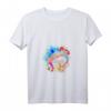 Buntes American Football Splash Design Damen T-Shirt mit V-Ausschnitt – Leichtes, sportliches Freizeitshirt für Damen
