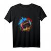 Bunter American Football Splash Design Langarmshirt – Sportliches, langlebiges Shirt für Football Fans