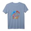 Bunter American Football Splash Design Langarmshirt – Sportliches, langlebiges Shirt für Football Fans