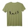 Evolution of Flag Football American Football Tackle Football T-Shirt – Klassisch geschnitten, doppelt genähter Saum für Football Fans