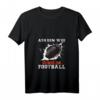 Damen Aus Dem Weg Ich Muss Zum American Football T-Shirt mit V-Ausschnitt – Lustiges Football Outfit für Damen