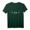 American Football Herzschlag Spieler Grafikdesign T-Shirt – Stylisches Fan- und Player-Design für Football-Liebhaber