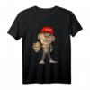 Süßer Affe mit Football - Lustiges American Football T-Shirt für Fans, Spieler und Freizeit