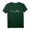 American Football Herzschlag EKG Football Heartline T-Shirt – Perfekt für Fußballspieler, Trainer & Valentinstag-Geschenk für Fußballfans