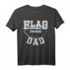 Flag Football Dad T-Shirt für Väter - Perfektes Outfit für Flag Football Spiele & Unterstützung der Kinder
