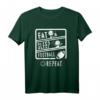 Eat Sleep American Football Repeat T-Shirt für Football-Liebhaber – Perfektes Geschenk für Fans während der gesamten Saison