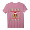 Weihnachten American Football T-Shirt – Lustiges Geschenk für Football Fans, Trainer, Spieler, Väter, Jungen und Kinder