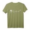 American Football Herzschlag T-Shirt – Perfektes Geschenk für Footballtrainer & leidenschaftliche Footballspieler