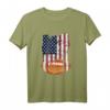US-Flagge American Football T-Shirt - Lustiges Fan-Shirt für Football Fans, Spieler & Familie zum 4. Juli, Geburtstag & Spieltag
